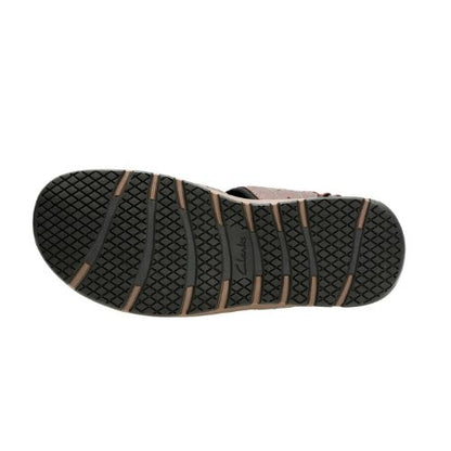 Clarks Leather Men's Brixby Cove Fisherman Dark Brown Sandal
