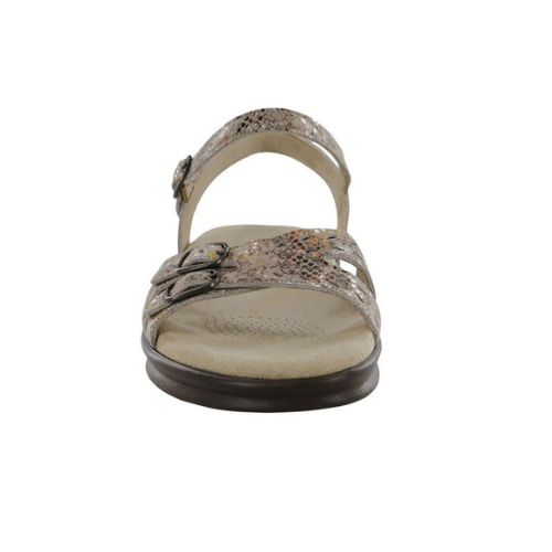 Duo Quarter Strap Multi Snake Sandal