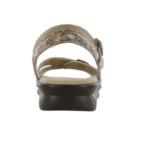 Duo Quarter Strap Multi Snake Sandal