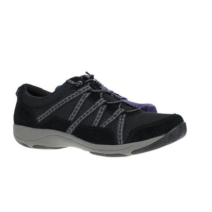 HARLYN BLACK LEATHER COMBO SNEAKERS
