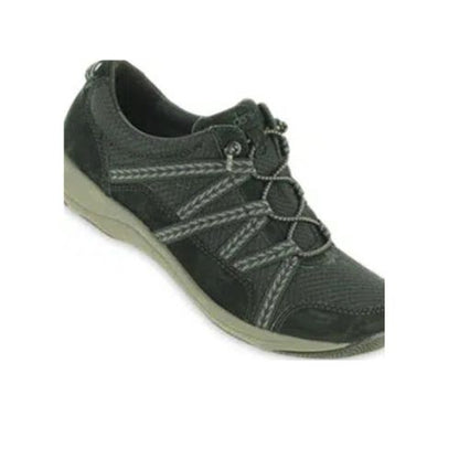 HARLYN BLACK LEATHER COMBO SNEAKERS