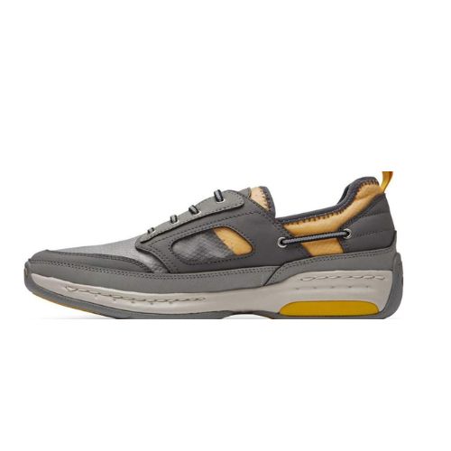 Dunham Men Gray Orange Captain Sport Boat Water Shoes