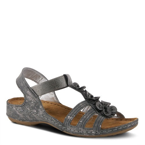 Flexus  Adede Charcoal Sandals
