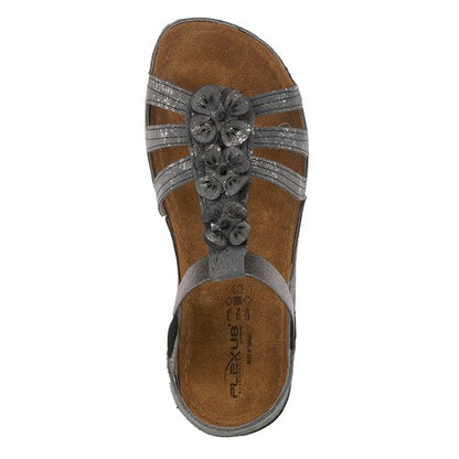 Flexus  Adede Charcoal Sandals