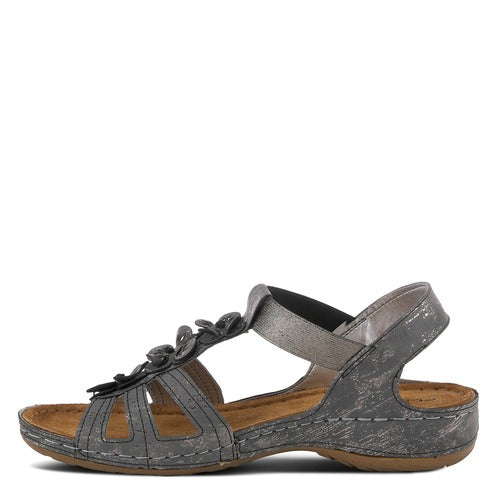 Flexus  Adede Charcoal Sandals