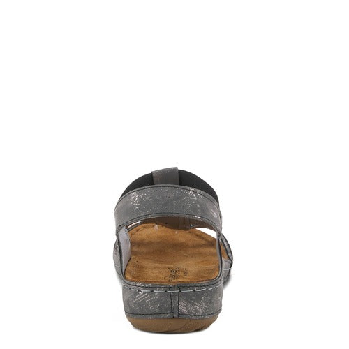 Flexus  Adede Charcoal Sandals