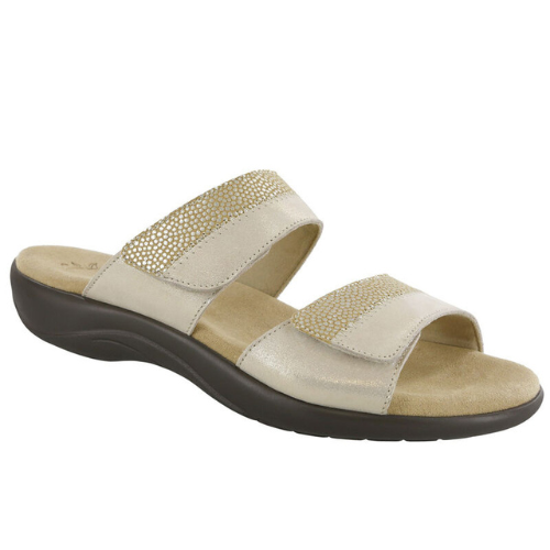 Golden Nudu Slide  Leather Sandal