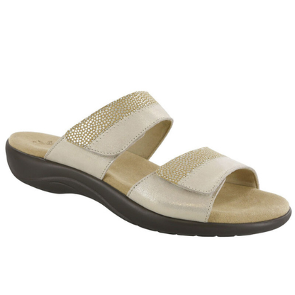 Golden Nudu Slide  Leather Sandal