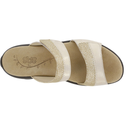 Golden Nudu Slide  Leather Sandal