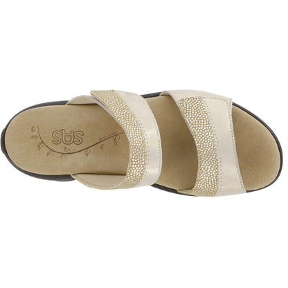 Golden Nudu Slide  Leather Sandal