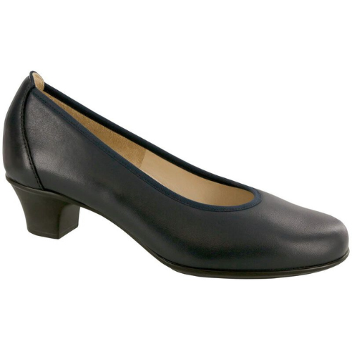 Milano Heeled Navy Pump