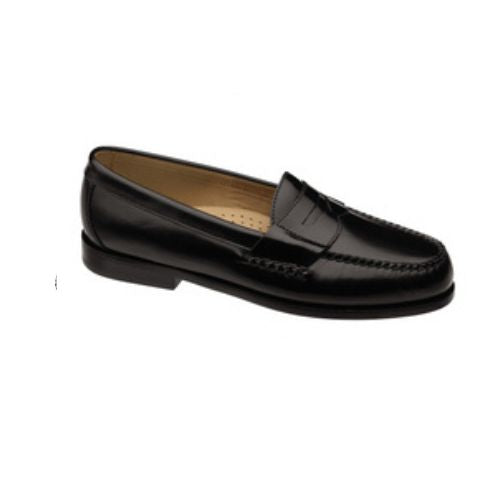 HAYES PENNY BLACK FULL GRAIN LOAFERS