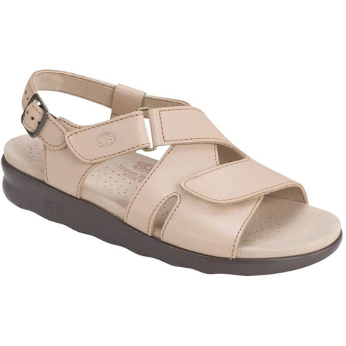 Huggy Cross Strap Truffle Sandal
