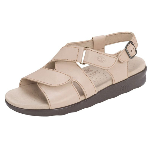 Huggy Cross Strap Truffle Sandal