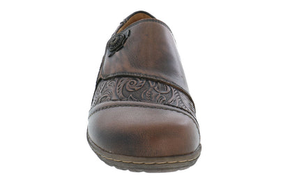 HARMONY CHESTNUT | Biza HARMONY Women's Chestnut Shoe-Slip on Loafers-Made in USA-Brandy's Shoes