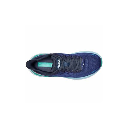 CLIFTON 8 MESH NAVY/GREEN LACED UP SHOES