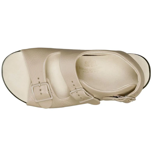 Relaxed Heel Straped Natural Sandals