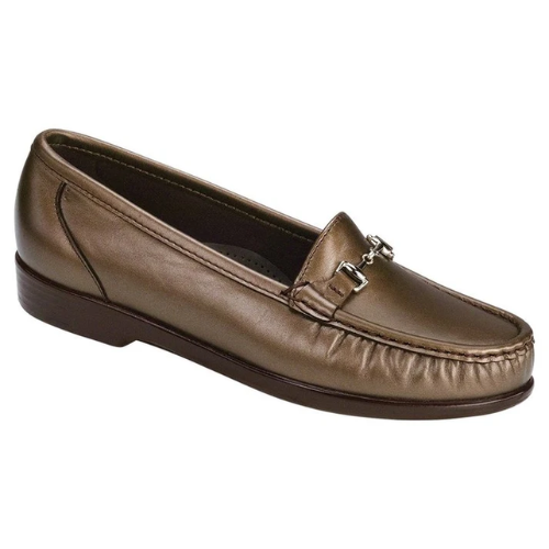 sas women's metro leather loafer bronze