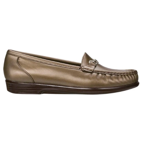 sas women's metro leather loafer bronze