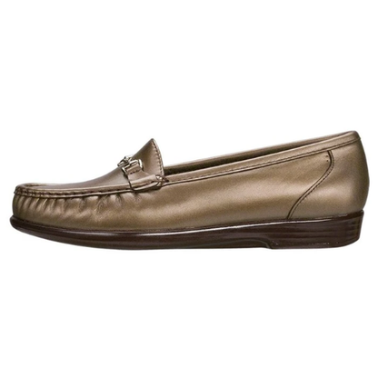 sas women's metro leather loafer bronze