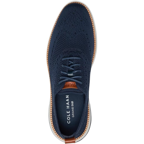 Cole Haan Men's Navy Grand Hurrion Stitchlite Plain Toe