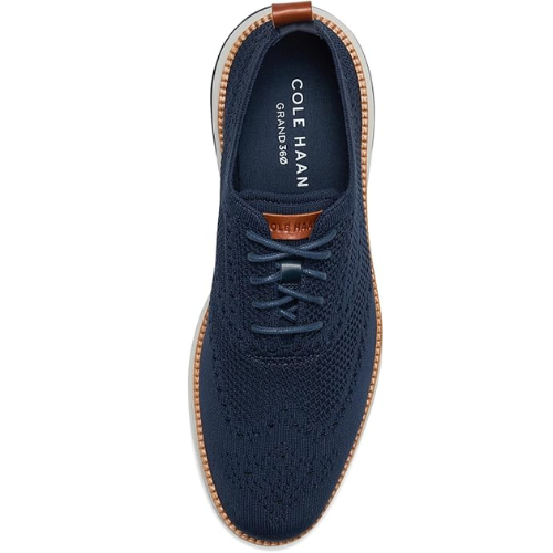 Cole Haan Men's Navy Grand Hurrion Stitchlite Plain Toe