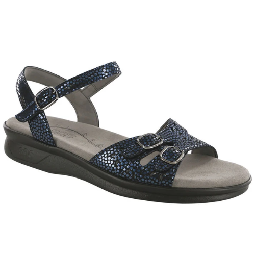 Duo Navy Perla Strap Sandals