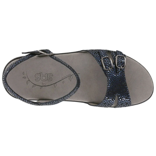 Duo Navy Perla Strap Sandals