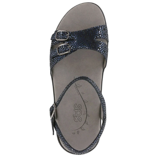 Duo Navy Perla Strap Sandals