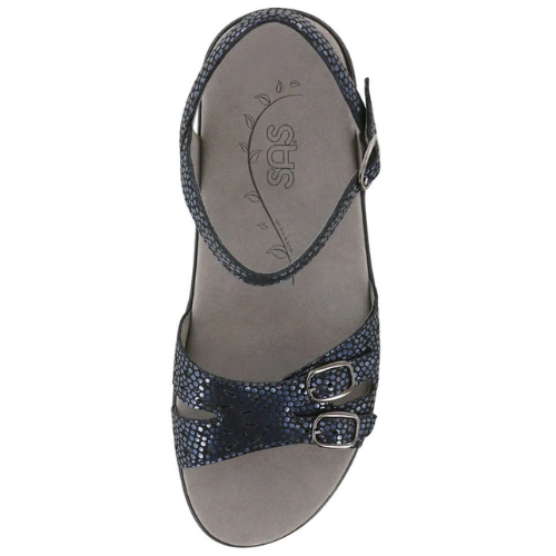 Duo Navy Perla Strap Sandals