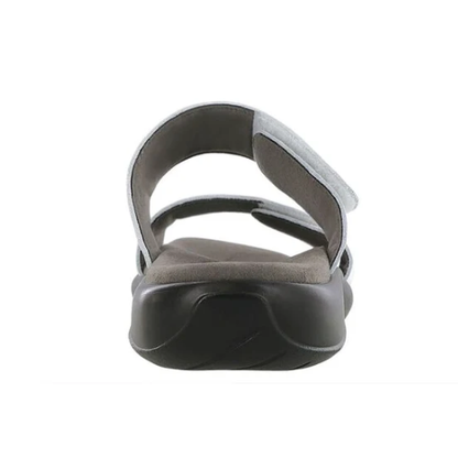 SAS Nudu Women's Adjustable Slide Sandal – White/Silver