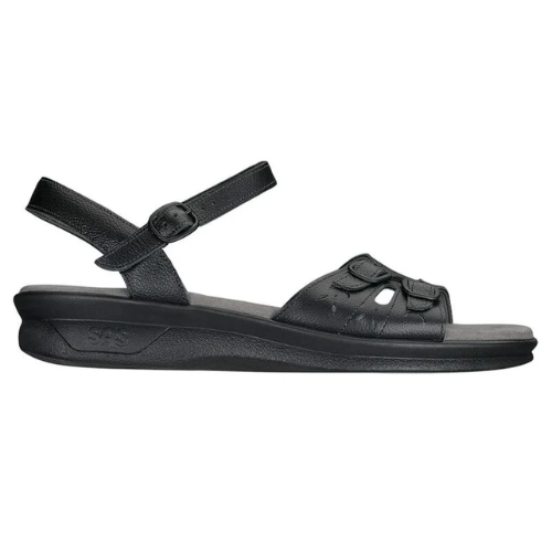 Duo Black  Buckle Sandals
