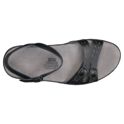 Duo Black  Buckle Sandals