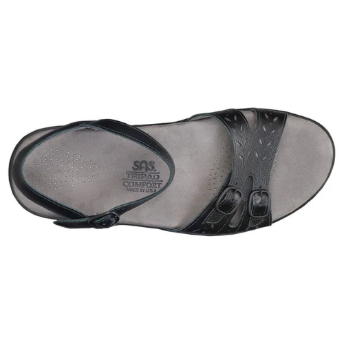 Duo Black  Buckle Sandals