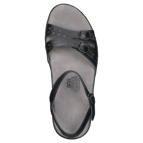 Duo Black  Buckle Sandals