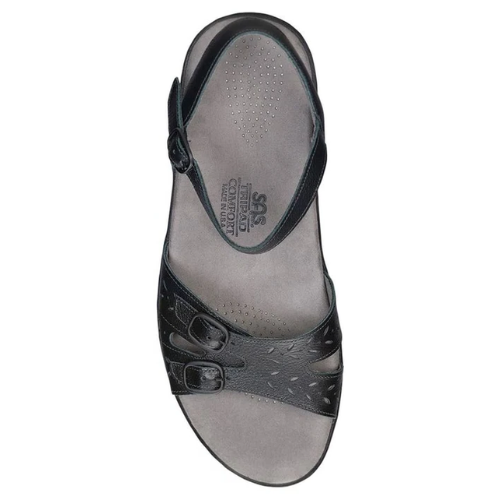 Duo Black  Buckle Sandals