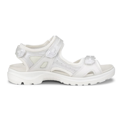 Women's ECCO Offroad Yucatan White Iridescent Outdoor Sport Sandals