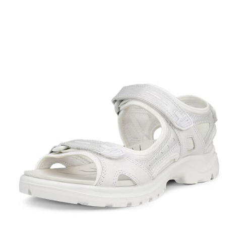 Women's ECCO Offroad Yucatan White Iridescent Outdoor Sport Sandals