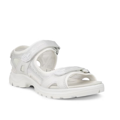 Women's ECCO Offroad Yucatan White Iridescent Outdoor Sport Sandals