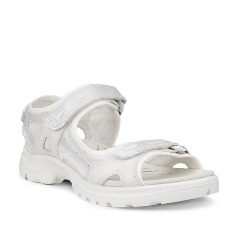 Women's ECCO Offroad Yucatan White Iridescent Outdoor Sport Sandals