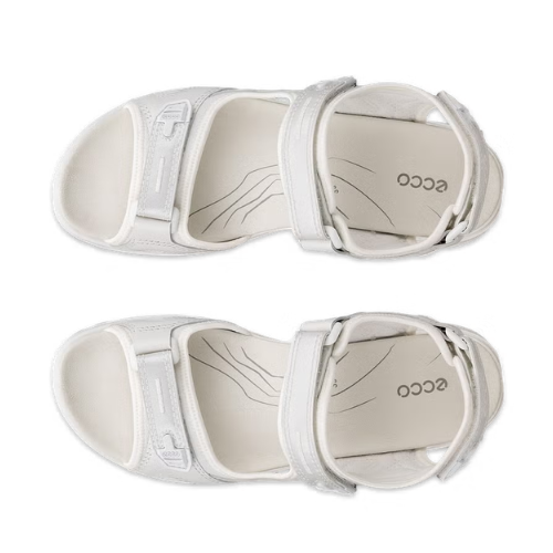 Women's ECCO Offroad Yucatan White Iridescent Outdoor Sport Sandals