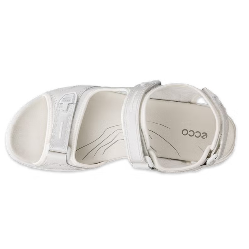 Women's ECCO Offroad Yucatan White Iridescent Outdoor Sport Sandals