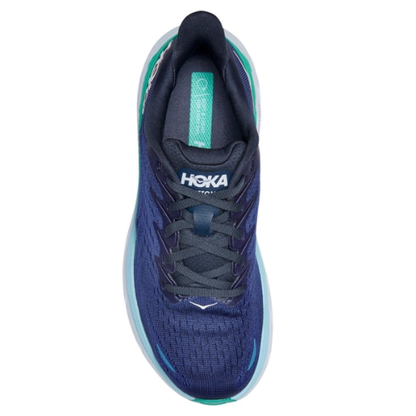 HOKA Women's Clifton 8 Running Shoes - Outer Space / Bellweather Blue
