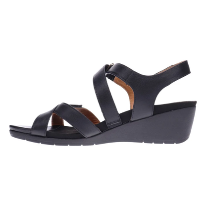 Revere Women's Casablanca Black French Wedge Sandals
