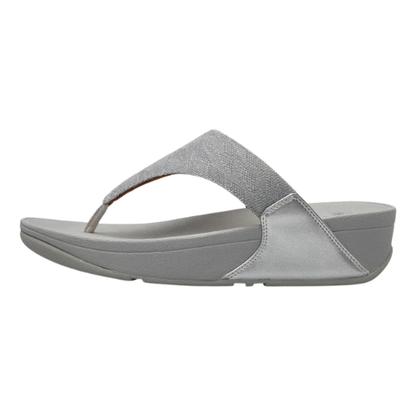 FitFlop Women's Lulu Glitz Toe-Post Sandal - Silver