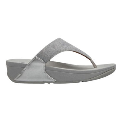 FitFlop Women's Lulu Glitz Toe-Post Sandal - Silver