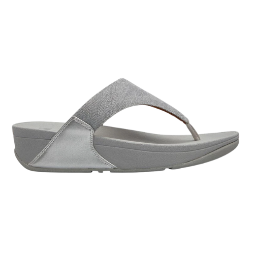 FitFlop Women's Lulu Glitz Toe-Post Sandal - Silver