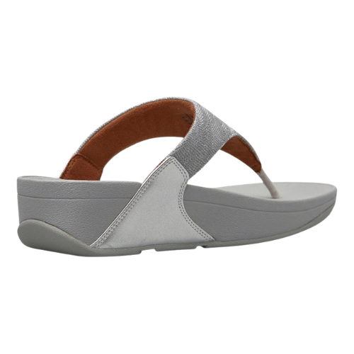 FitFlop Women's Lulu Glitz Toe-Post Sandal - Silver