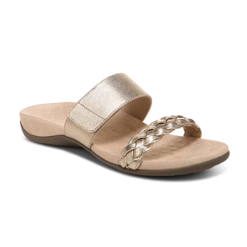 Vionic Women's Jeanne Slide Sandal - Gold