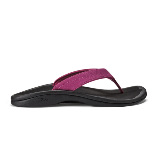 OluKai Women's 'Ohana Sandal - Flower / Black